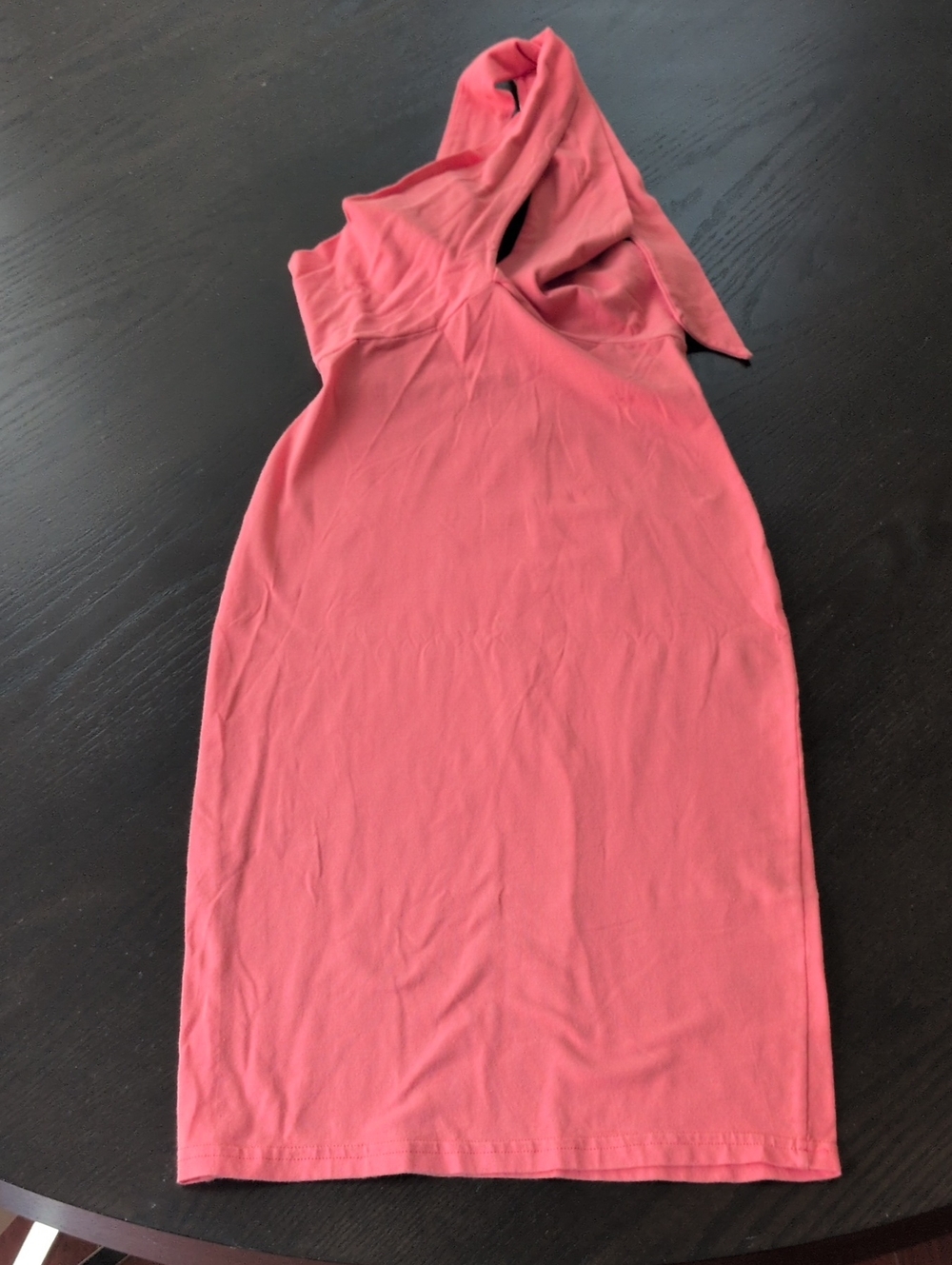 American Apparel Coral Multi-way Fitted Dress
